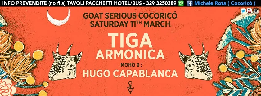 Cocorico 11 Marzo Goat Serious Tiga