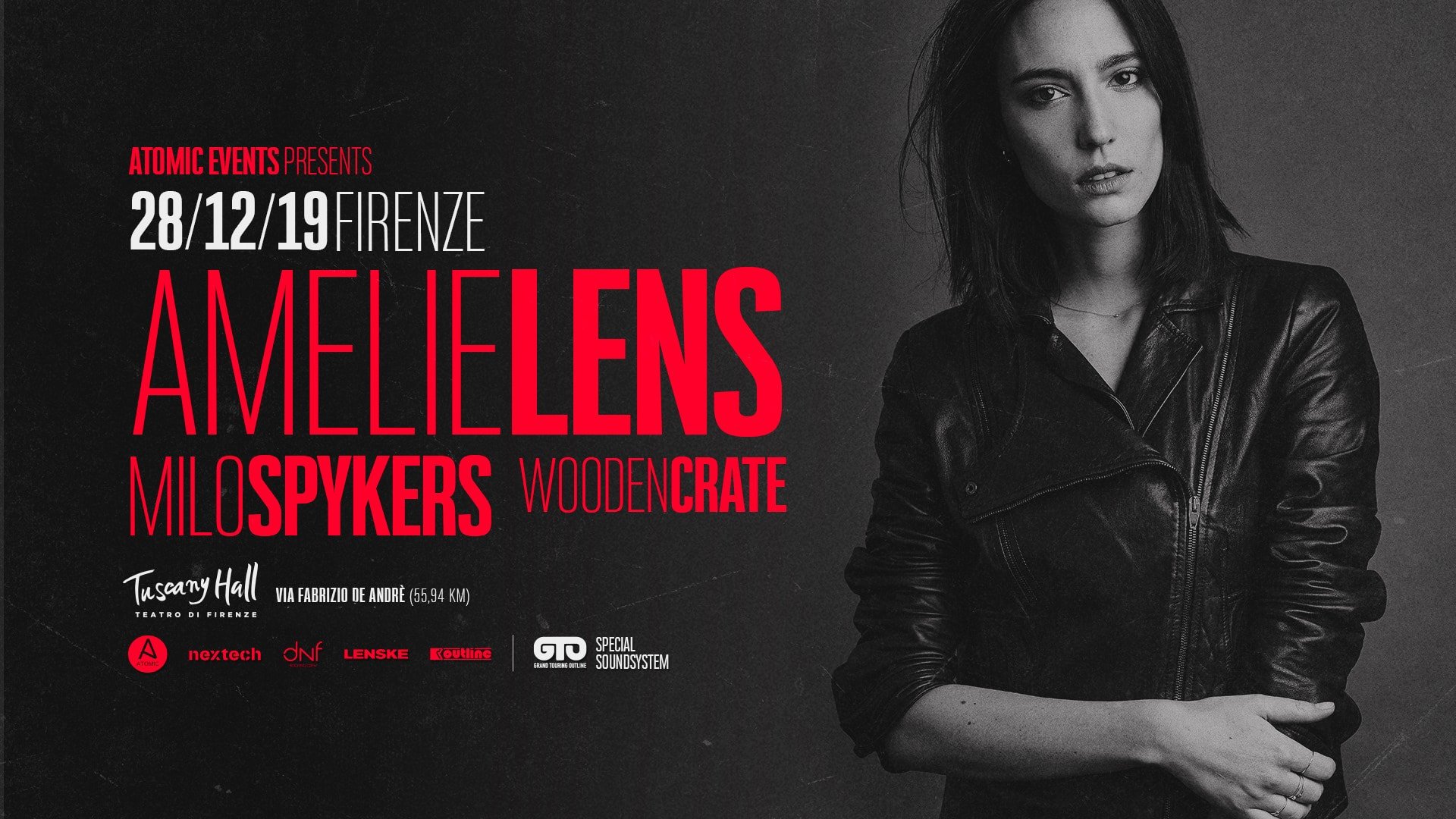 Amelie Lens Firenze Tuscany Hall 28 Dicembre-min